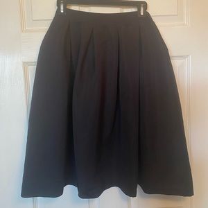 Knee Length Black Skirt